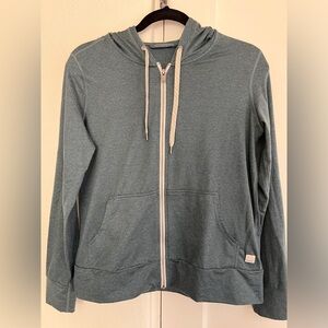 Vuori Halo Performance Full Zip Hoodie - Kelp size Small